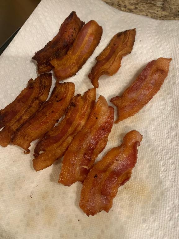 Fried bacon