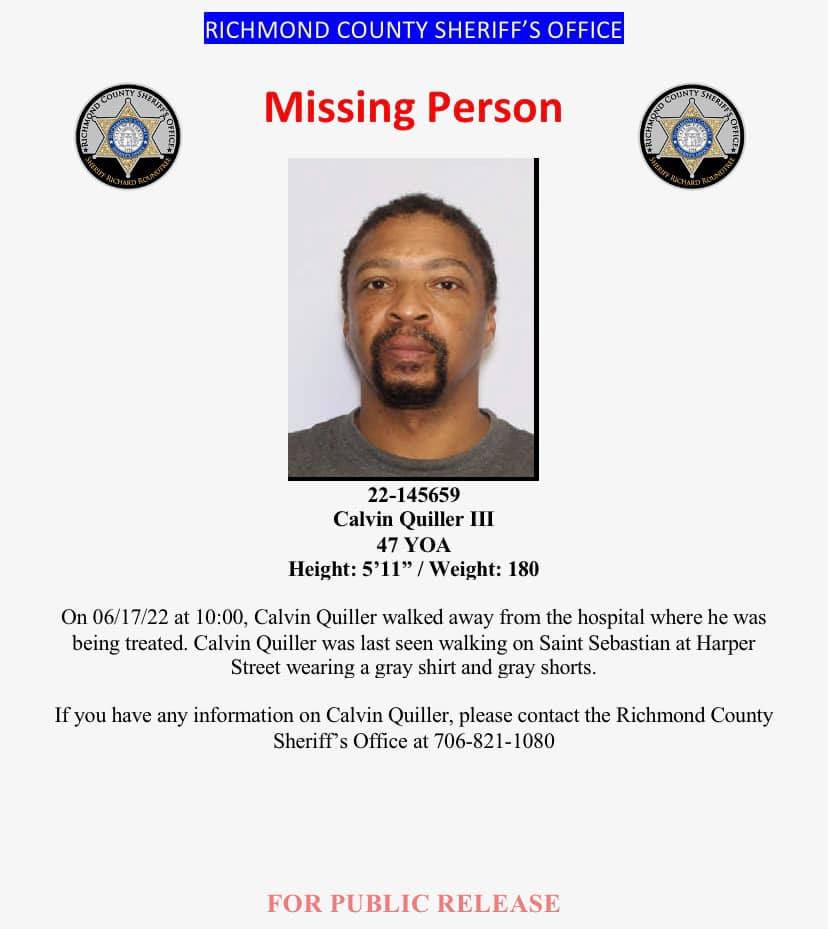 Richmond County Missing Man