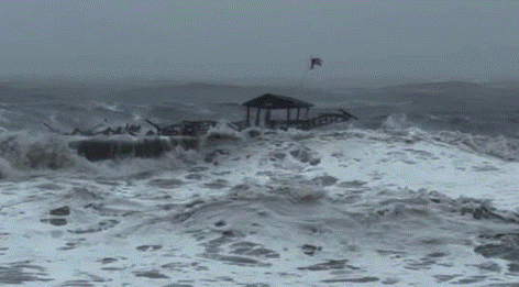 Hurricane Ian Collapses Part of A South Carolina Pier