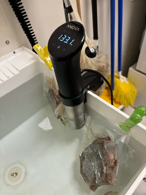 Cooking steaks sous vide